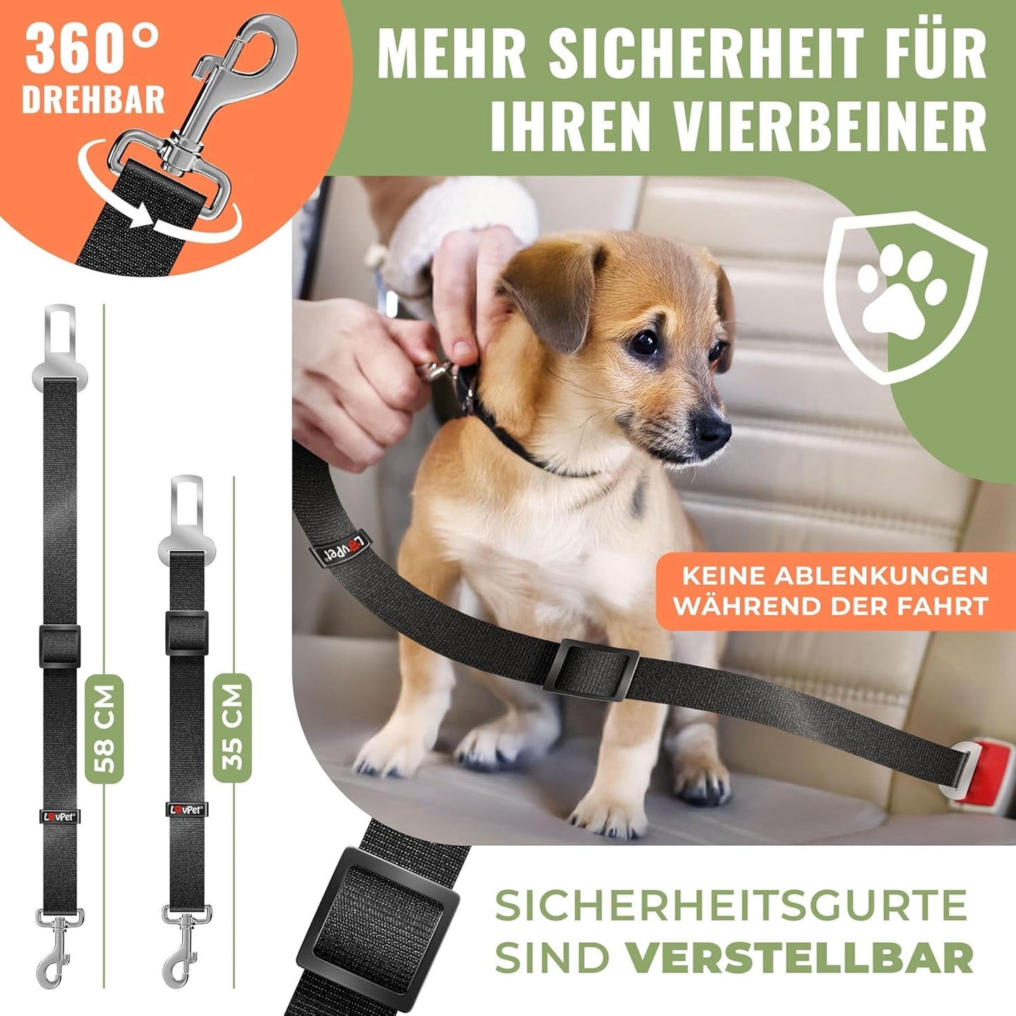 Hundegitter für Auto-Kofferraum, verstellbar, Anthrazit