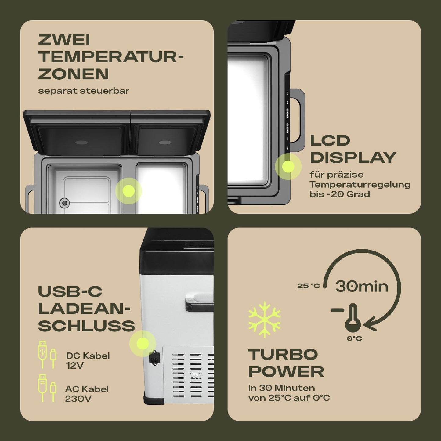 Icecube Dual 25 Elektrische Kühlbox mit App-Steuerung, 23 LITER