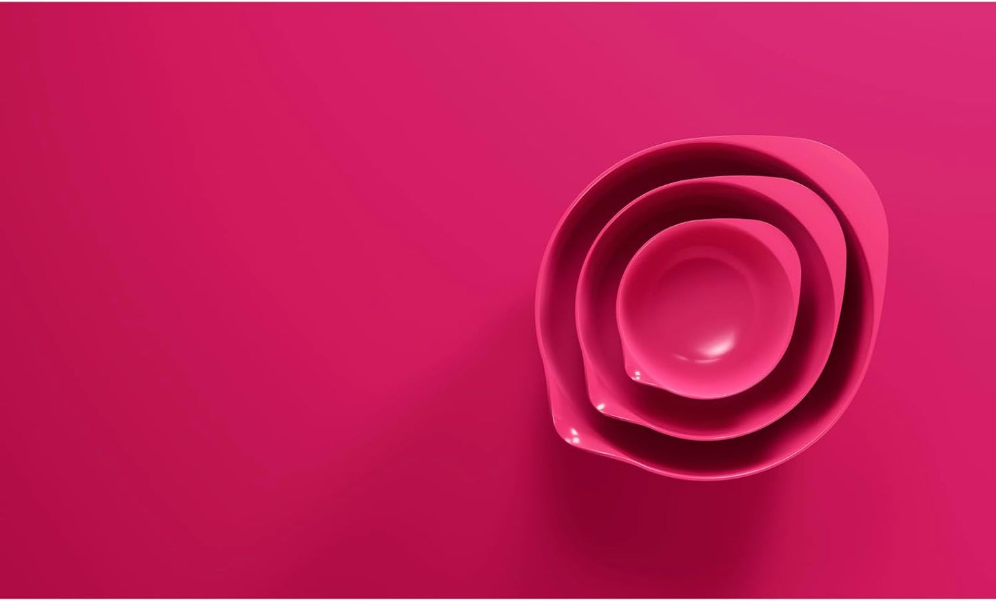 Rührschüssel-Set Margrethe mit Deckeln, 22,7 x 22,7 x 15,6 Beetroot