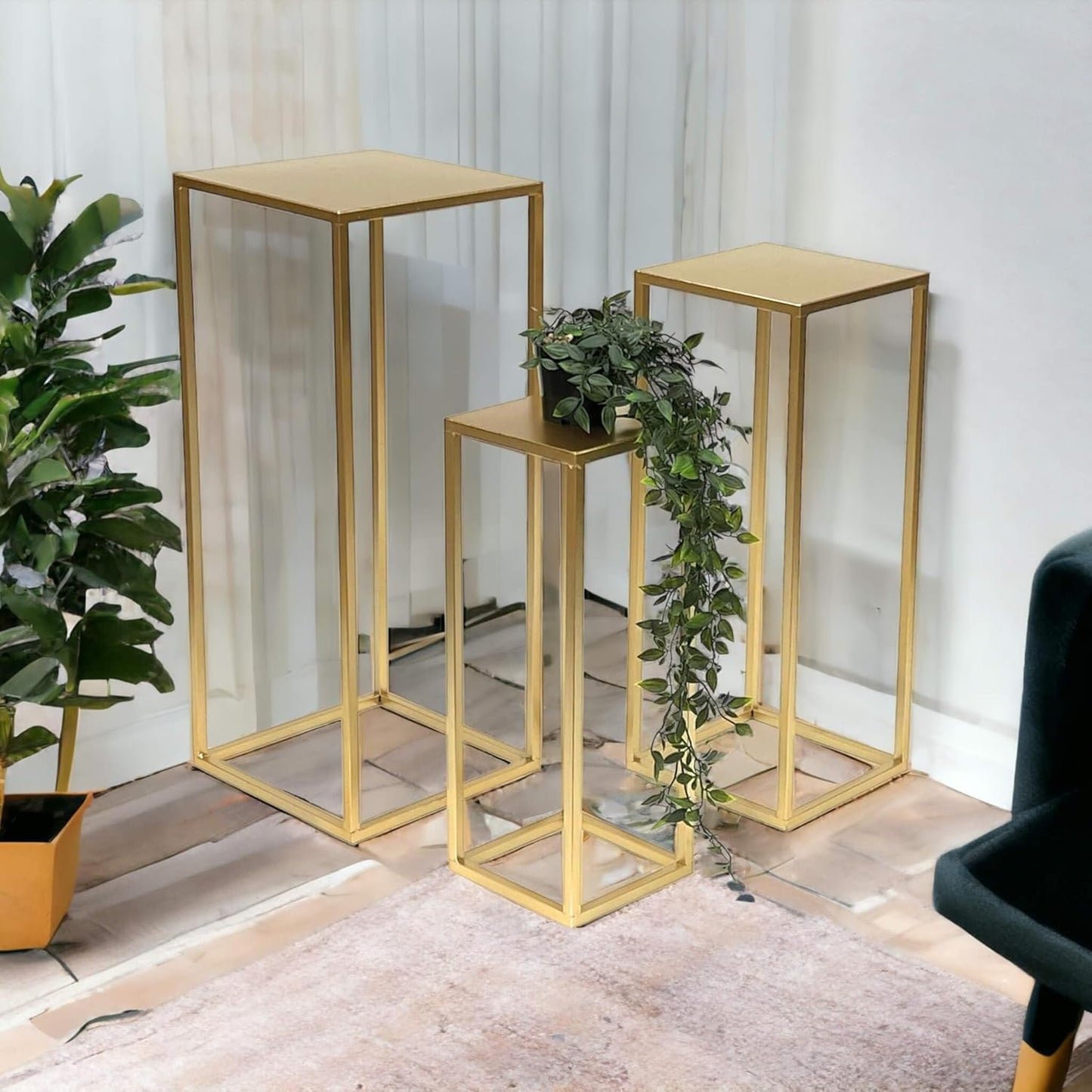 3-teiliges Blumenständer-Set