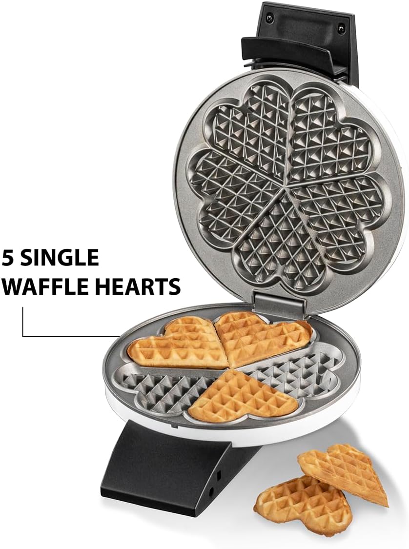 Waffeleisen 1631HB, 5 einzelne Waffelherzen