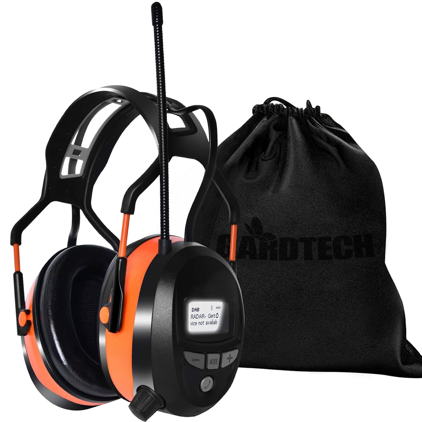 Gehörschutz mit DAB+-Radio & Bluetooth, Dab+ Orange