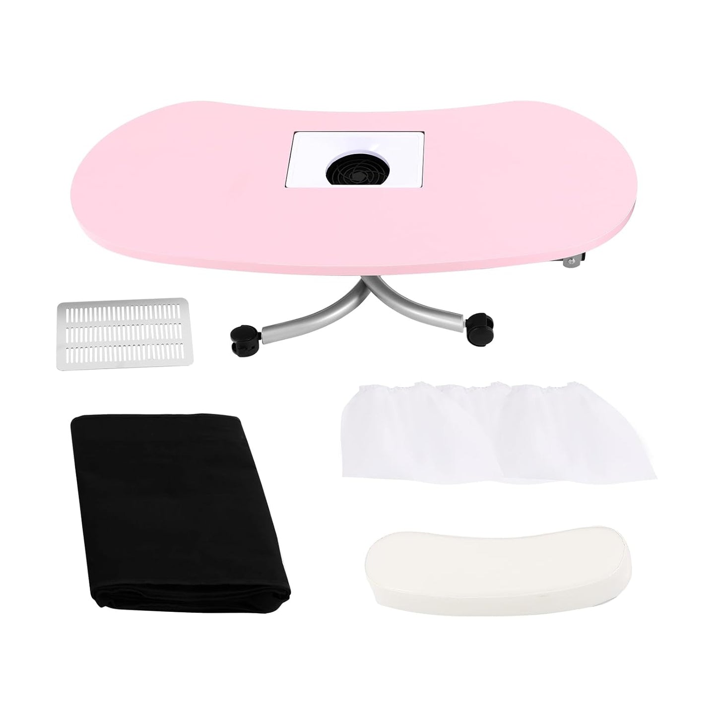 Mobiler Manikürtisch mit Staubsauger, klappbar, inkl. Tasche