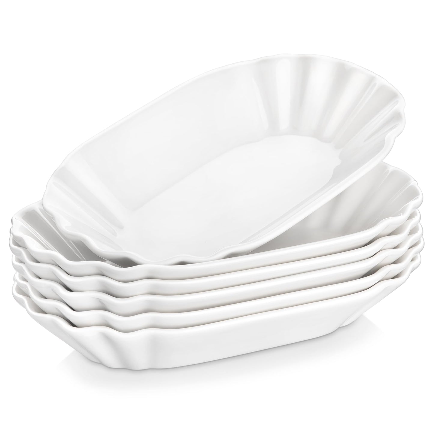8-teiliges Pommesschälchenset, Serie Regular, 8 Piece Set Weiss