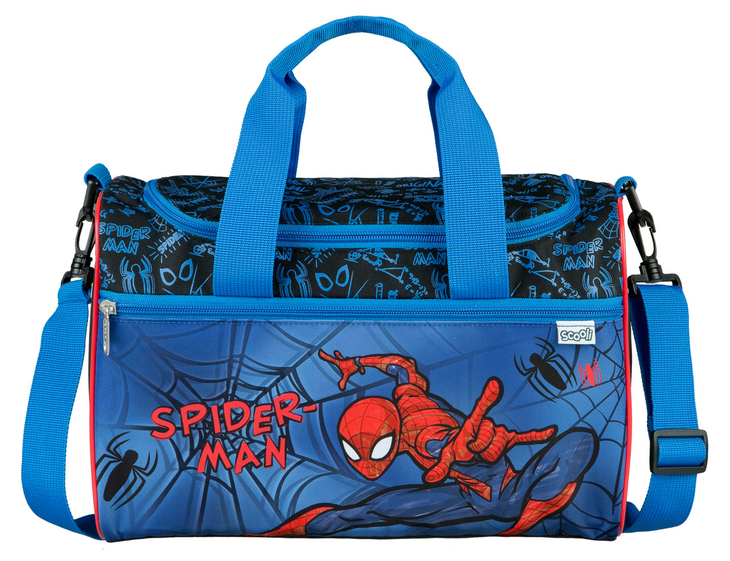 Sporttasche Spiderman für Kinder, Blau