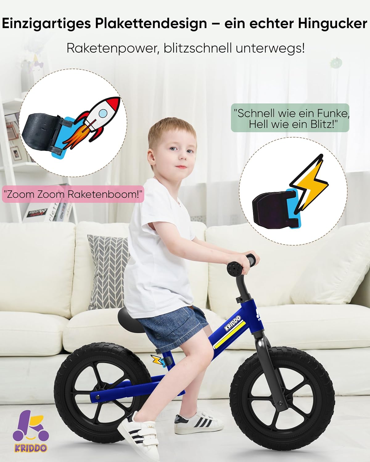 Laufrad für Kinder, Blau