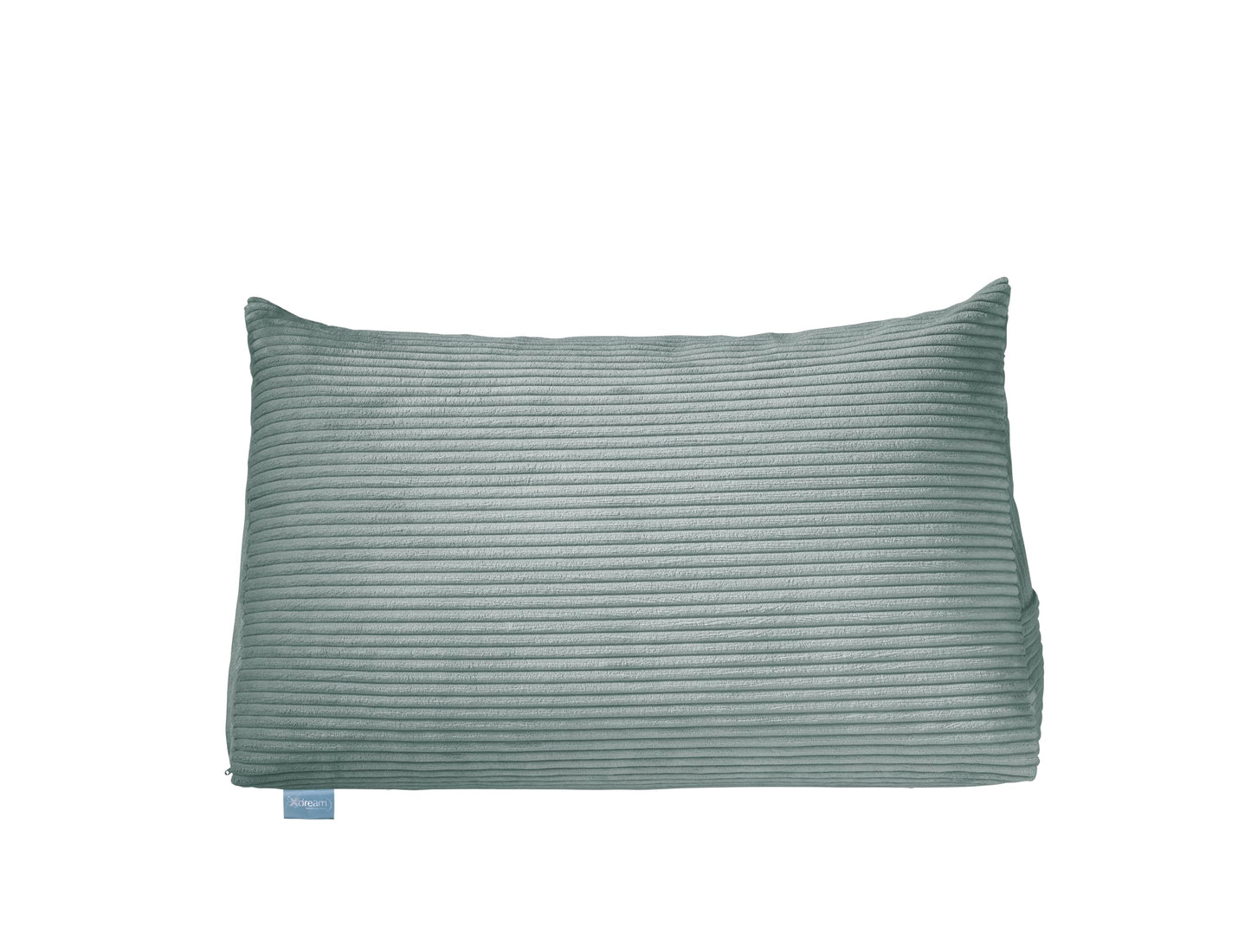 Rückenkissen für Bett und Sofa, Türkis / Kord