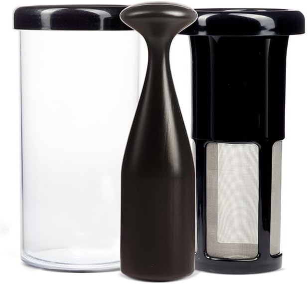 Pflanzenmilchbereiter mit Filtersiebe, Black
