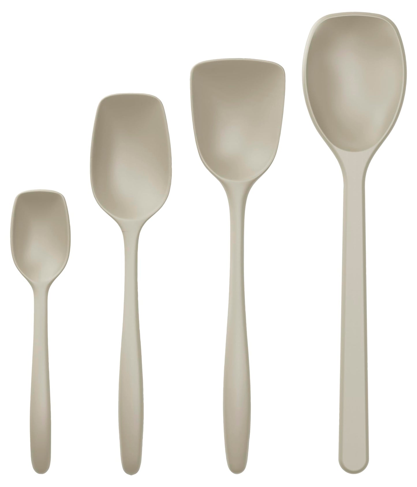 Classic 4-teiliges Kochlöffel-Set , hitzebeständig, Humus One Size