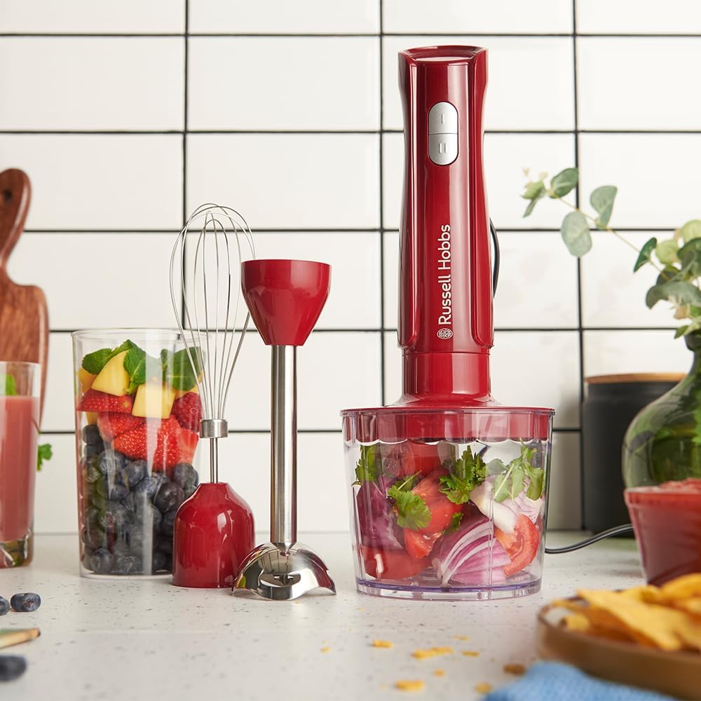 3-in-1 Stabmixer-Set 27142-56, Rot