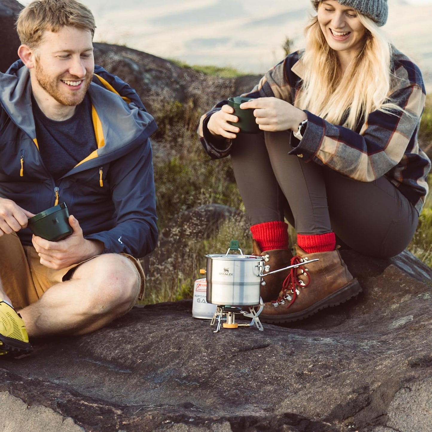 All-In-One Campingkochset, 6-teilig, 6-teiliges Outdoor Kochset