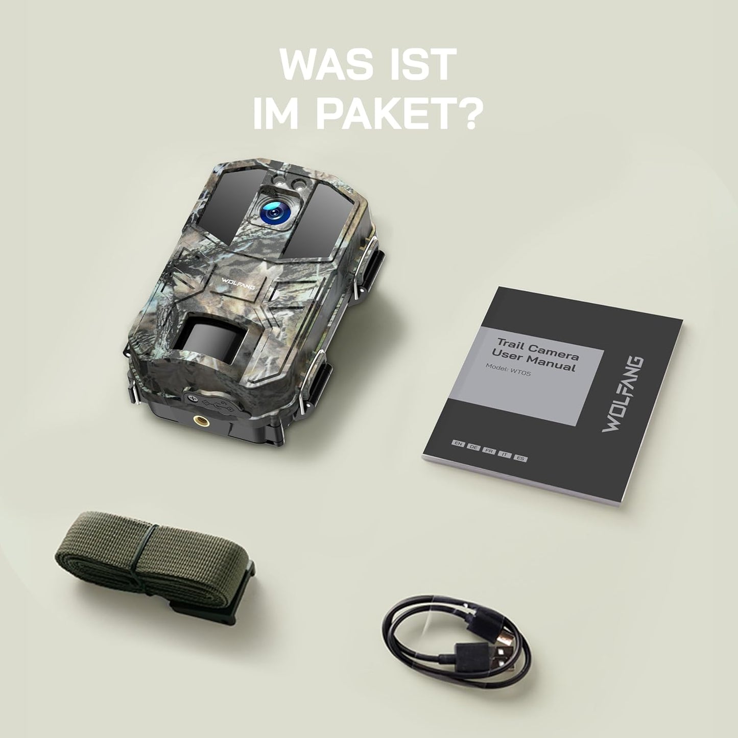 Wildkamera 4K mit Nachtsicht und Bewegungssensor