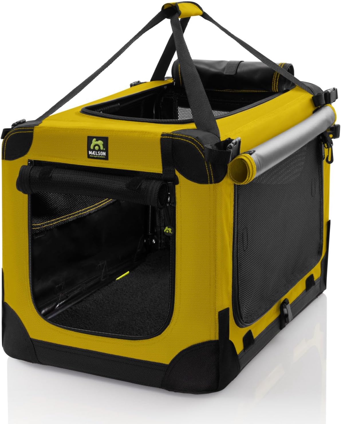Faltbare Hunde-Transportbox, L 62 x B 41 x H 41 cm Safran Gelb