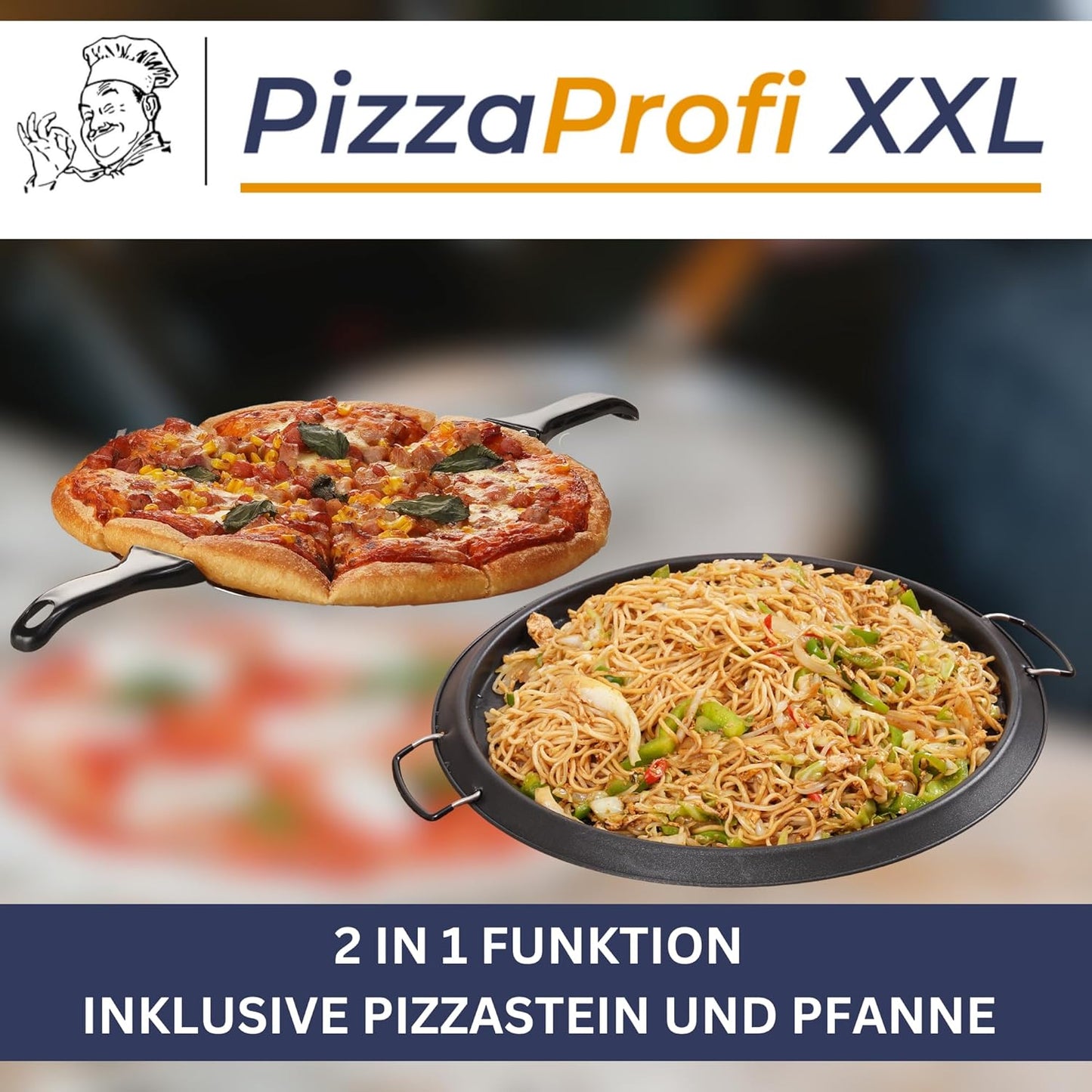 PizzaProfi Pizzaofen Set, PizzaProfi XXL 39cm