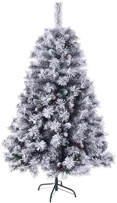 Künstlicher Weihnachtsbaum mit Klappsystem, Schnee-weiss, 150 cm