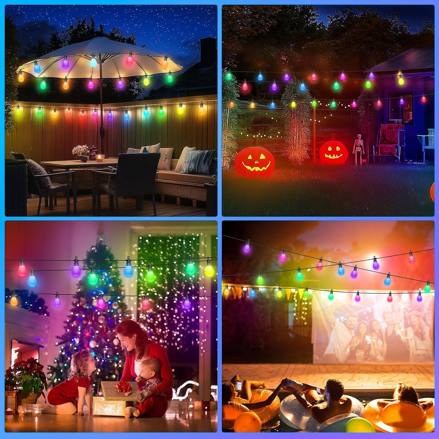 RGB LED-Lichterkette, 21 m
