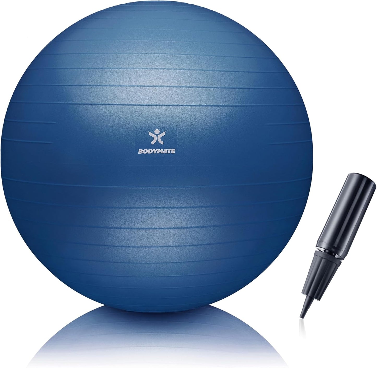 Gymnastikball mit Pumpe, Navy-Peony 55 cm (für Körpergröße bis 154cm)