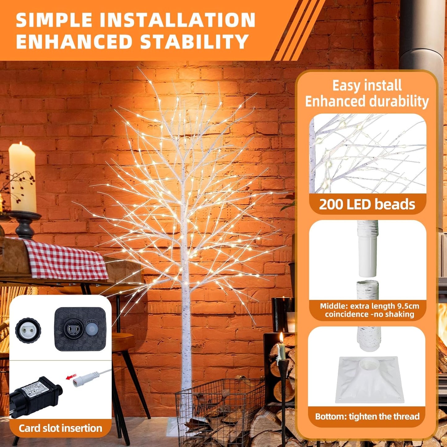 LED-Lichterbaum, 180 cm
