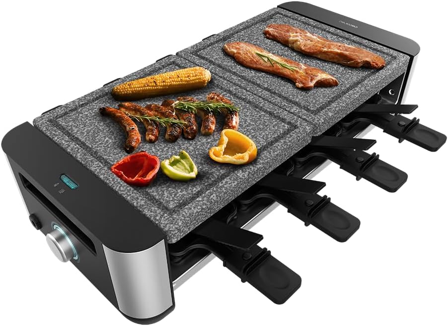 Raclette Grill-Set für 8 Personen, Allstone