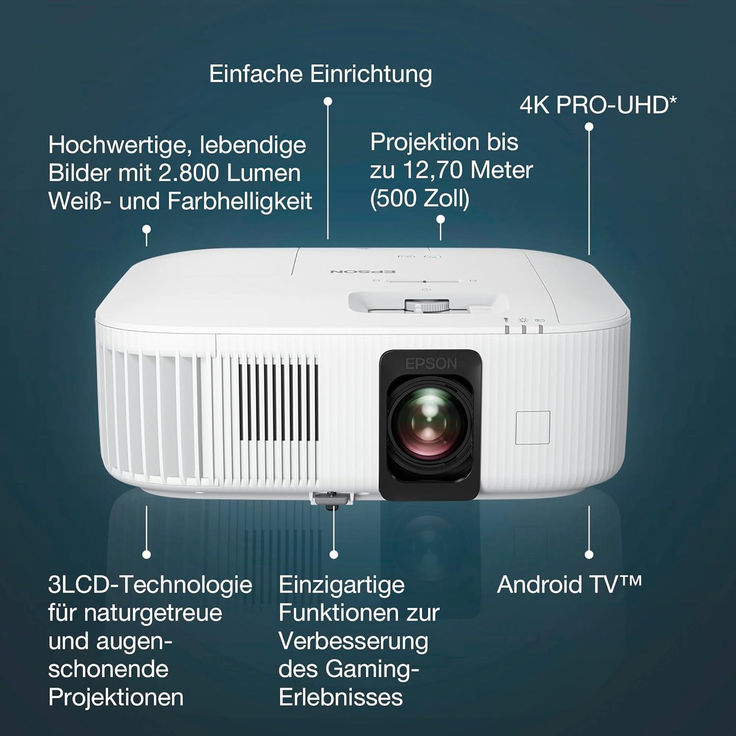 4K PRO-UHD Smart Laserprojektor EH-TW6250, Android TV