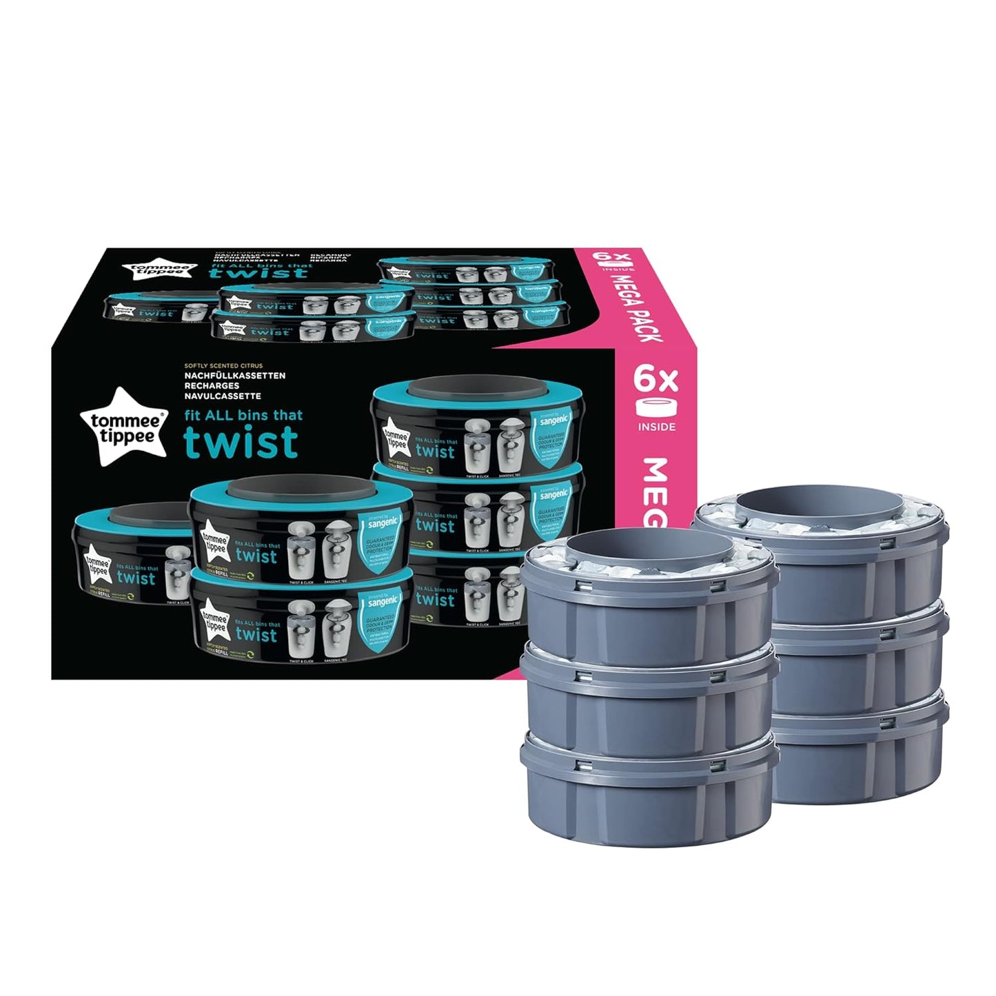 Twist & Click Nachfüllkassetten, 1 stück (6er Pack)