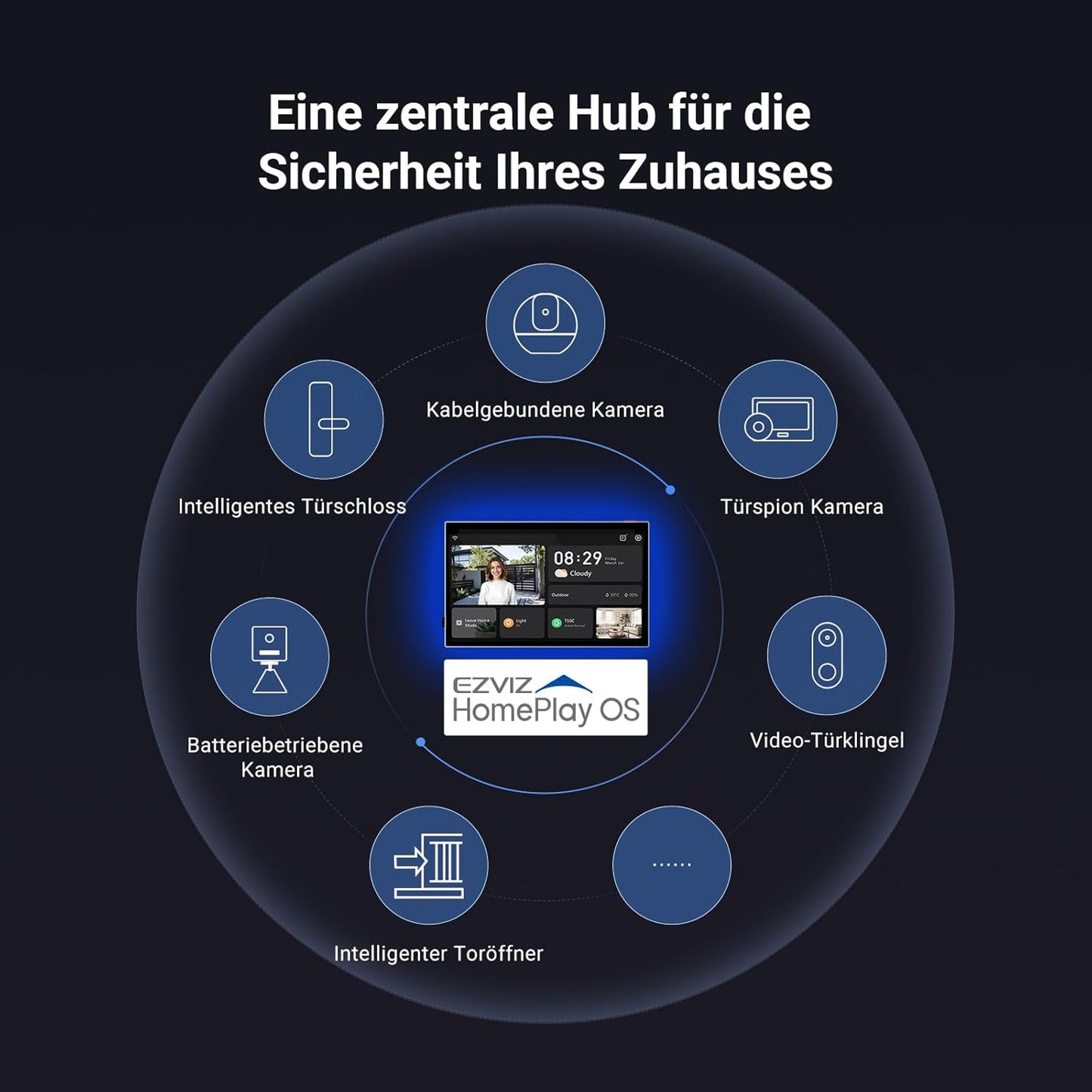 TP9 Pro 4K Türsprechanlage mit Touchscreen-Monitor, Türsprechanlage Tp9 Pro