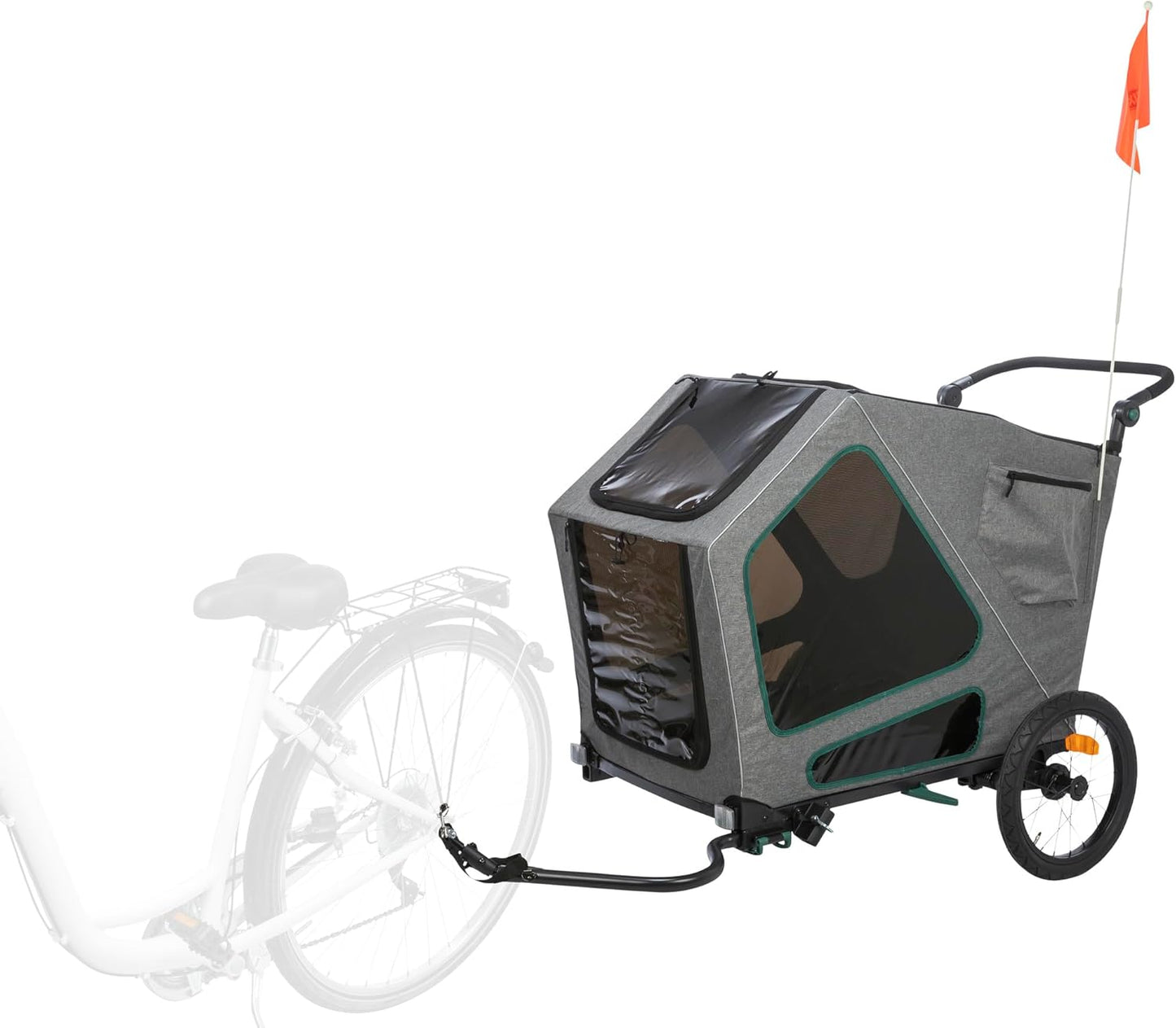 Hundefahrradanhänger bis 45 kg, 53,5 x 72 x 85 cm bis zu 45 kg