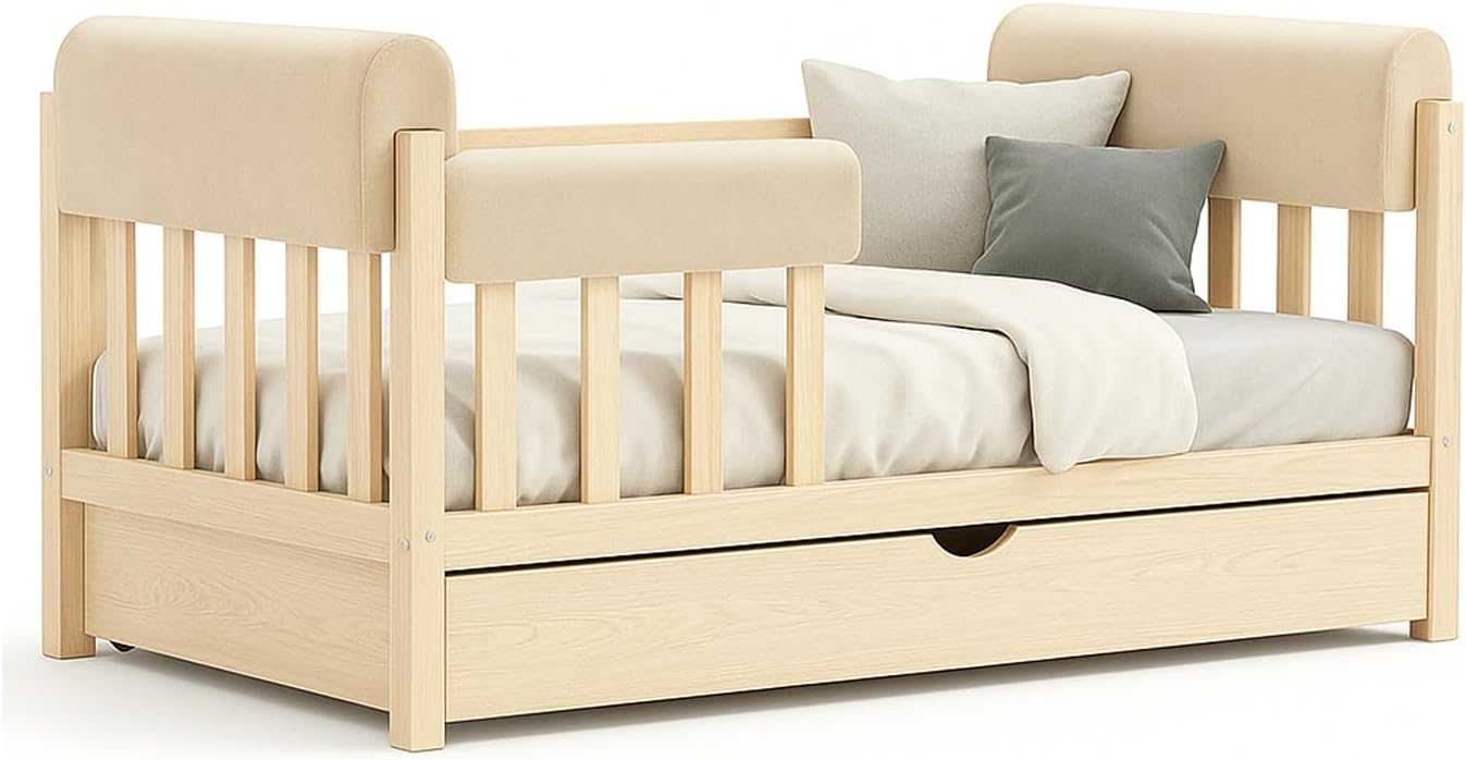 Bettkantenschutz, 70cm Beige