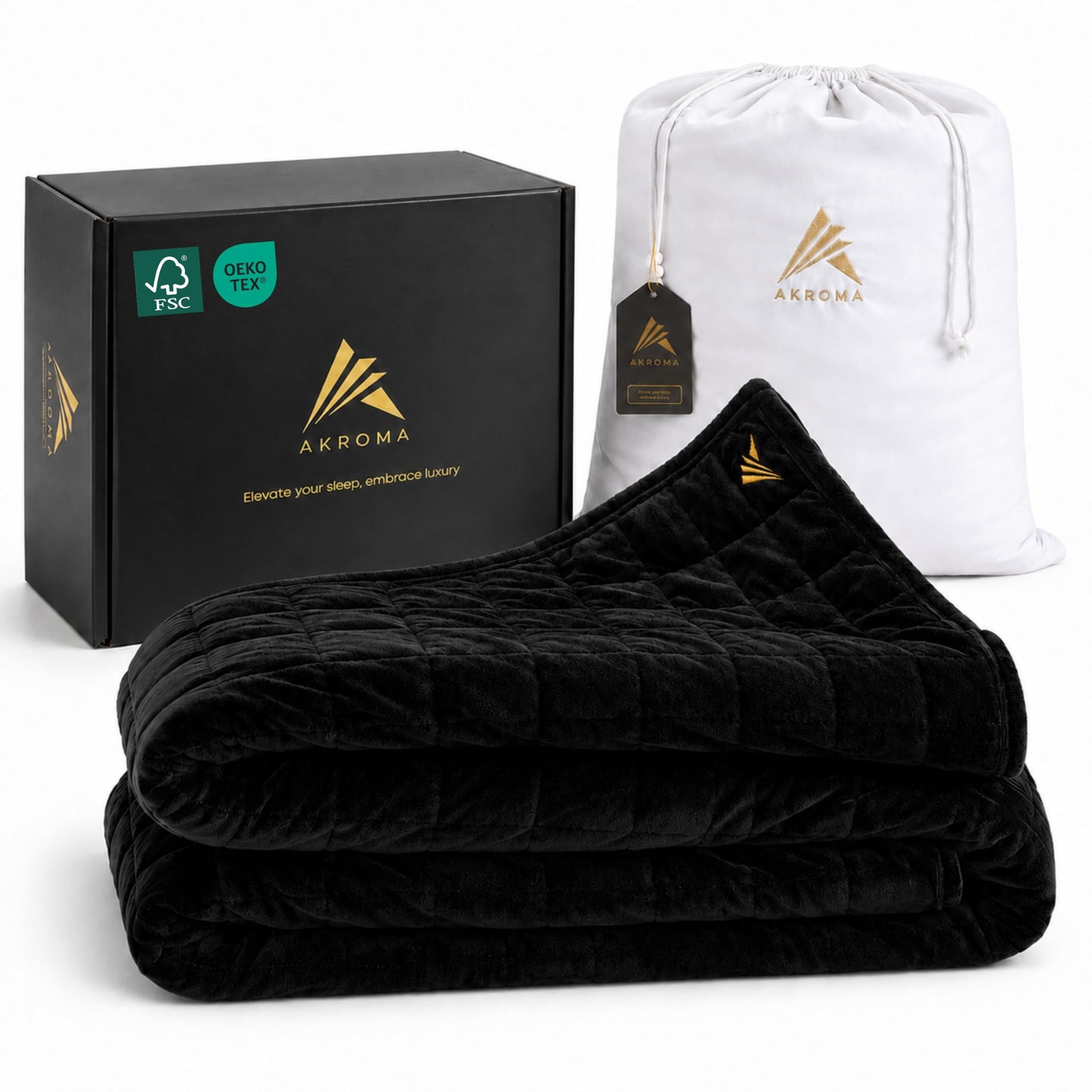 Sherpa Fleece Gewichtsdecke, 12kg, Schwarz 12.0 Kilogramm