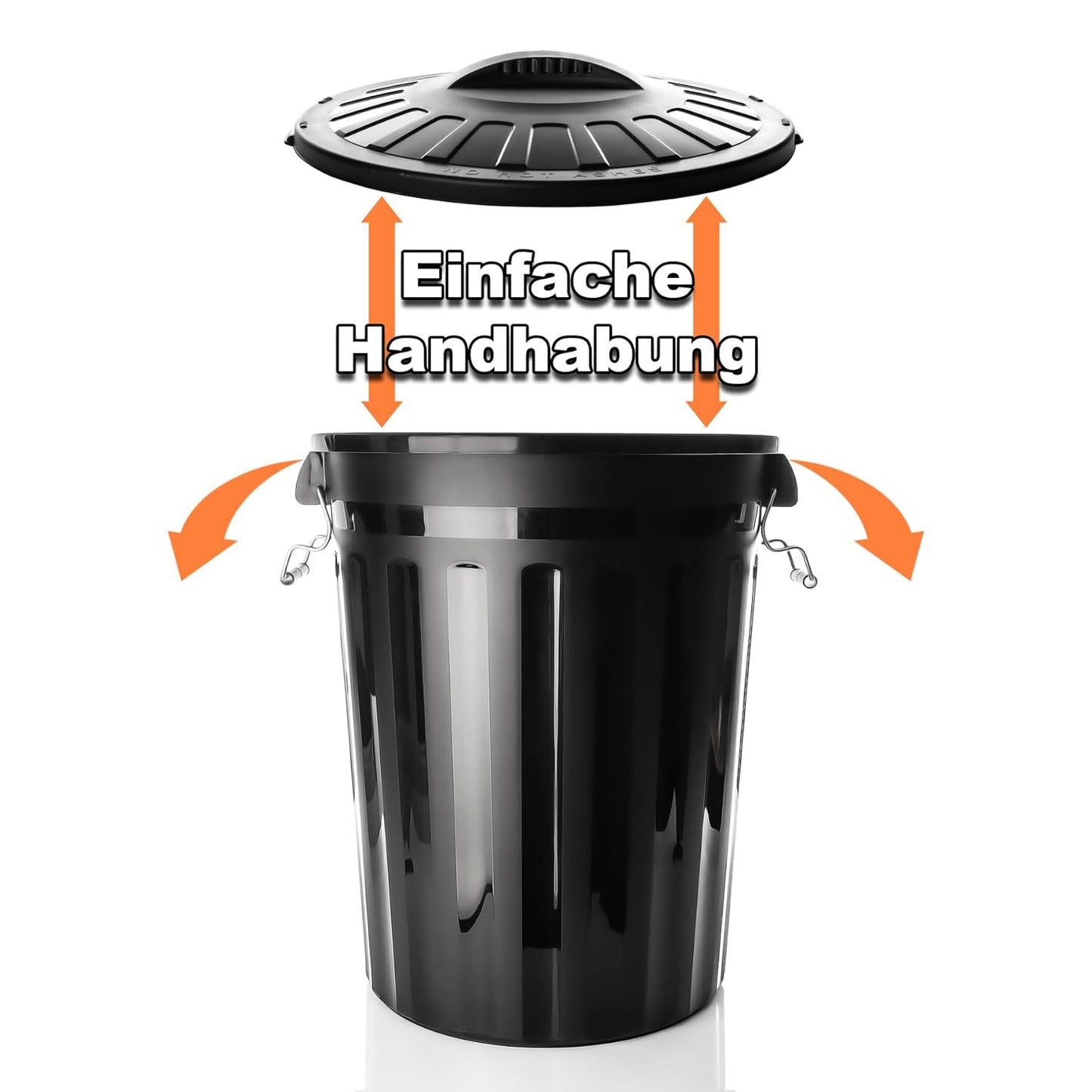 Wetterfeste Universaltonnen mit Deckel (2 Stück), 2