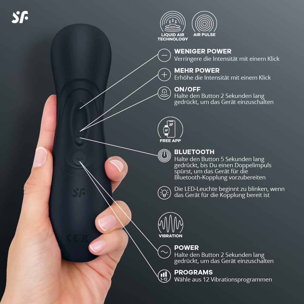 Pro 2 Gen 3 Vibration mit App, schwarz