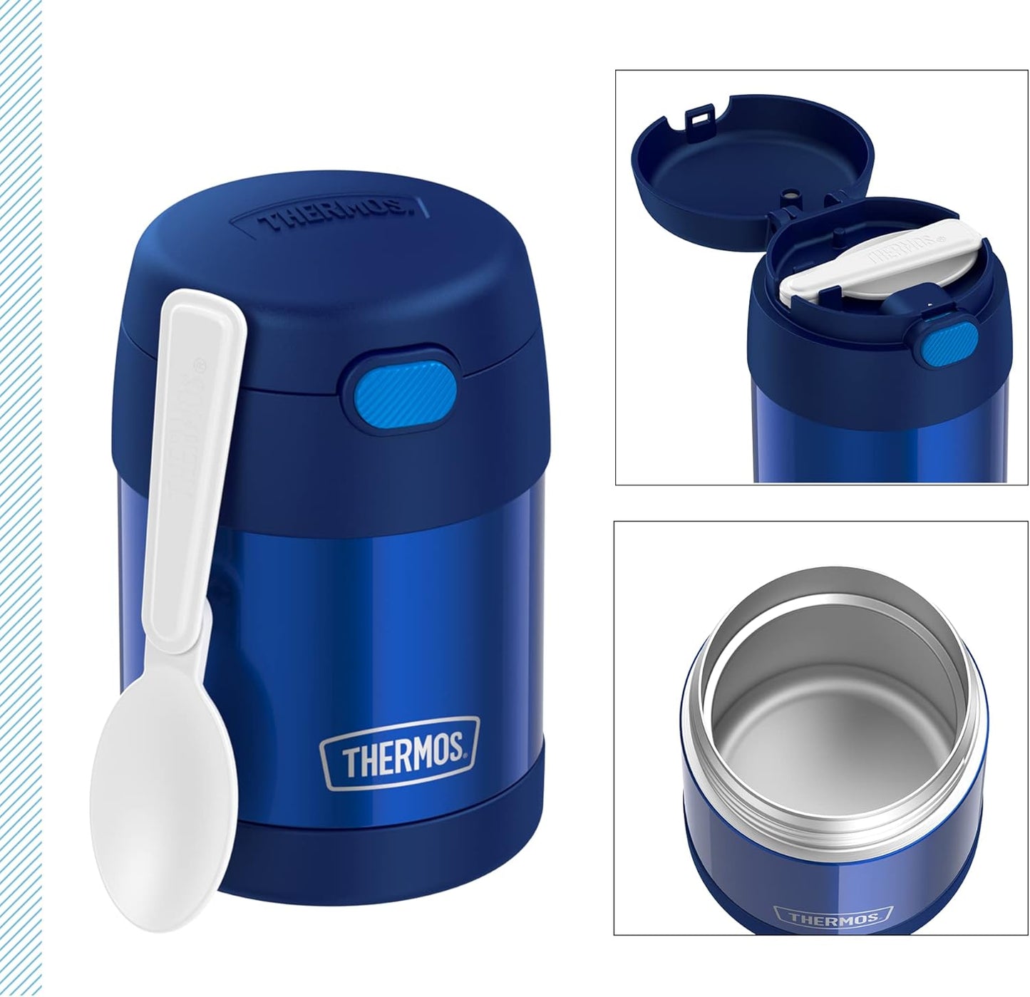 Isolier-Speisegefäss FUNTAINER Food Jar, blau Fassungsvermögen: 0,3 L, doppelwandiger Edelstahl, Navy