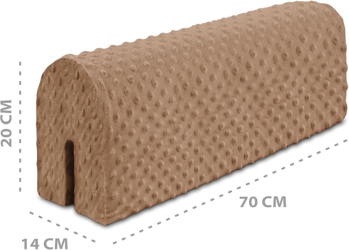 Bettkantenschutz für Kinderbetten 70 cm, Beige 70 cm