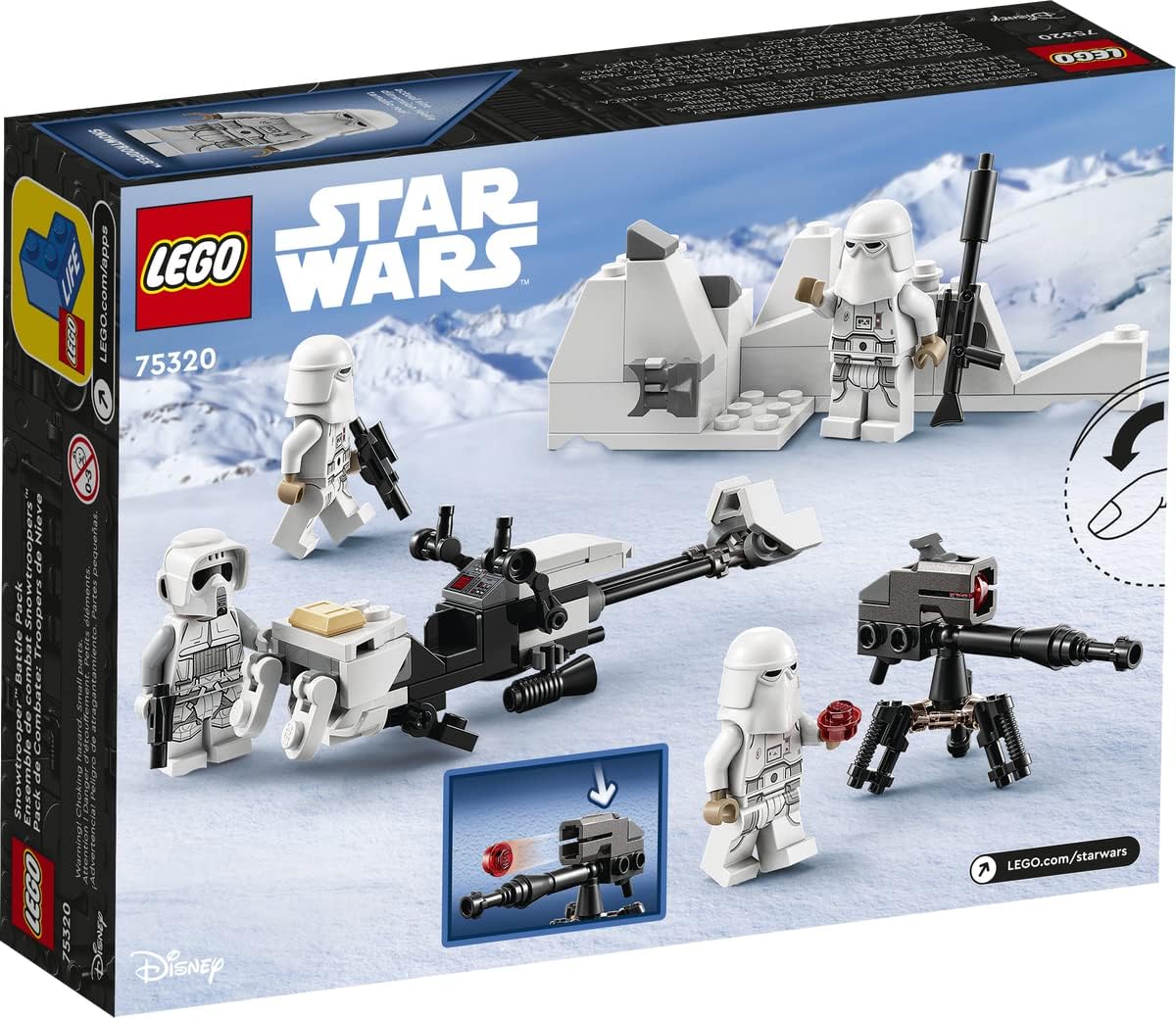 2er-Lego Set: Snowtrooper Battle Pack (75320) & "AT-ST" (30495)