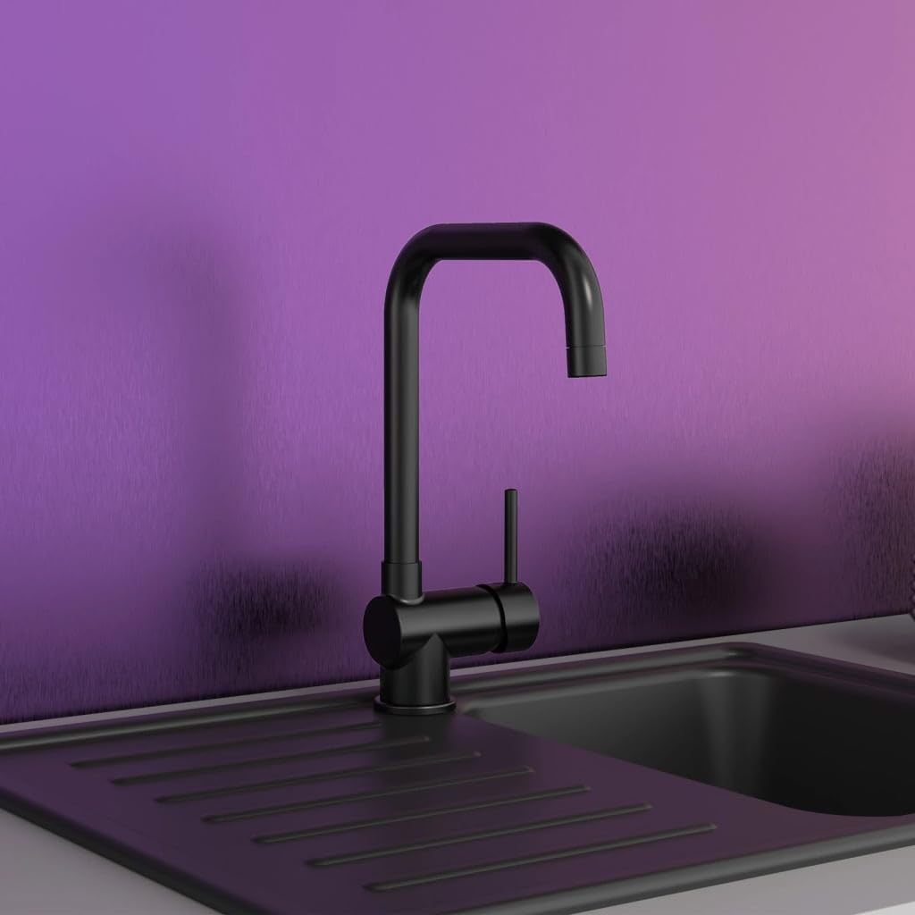 FUTURA NI182GABL Küchenarmatur mit Cold-Start, Schwarz