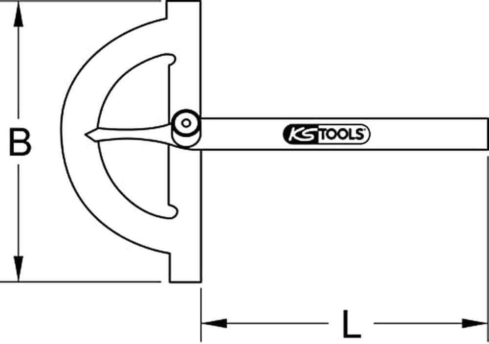 300.0643 Winkelgradmesser, 300 mm