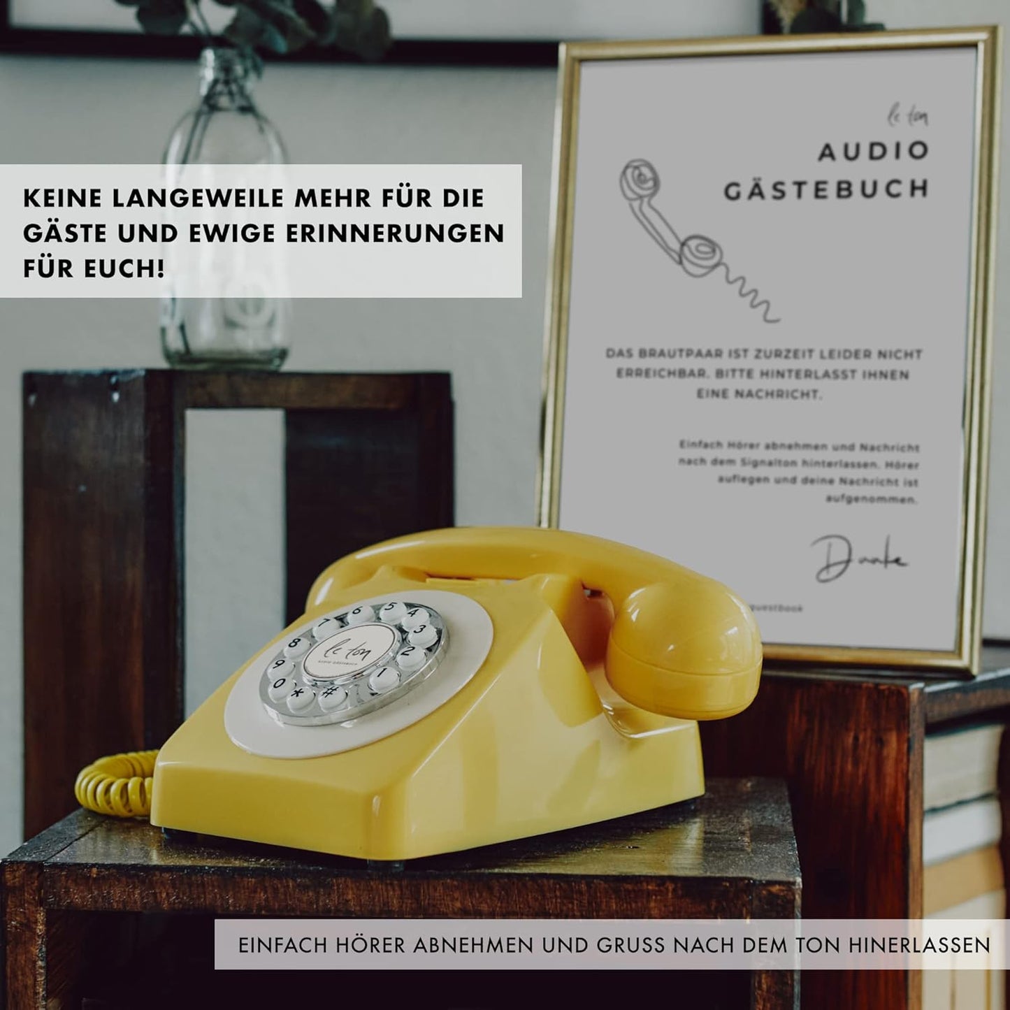 Gästebuch-Telefon für Hochzeiten und Events