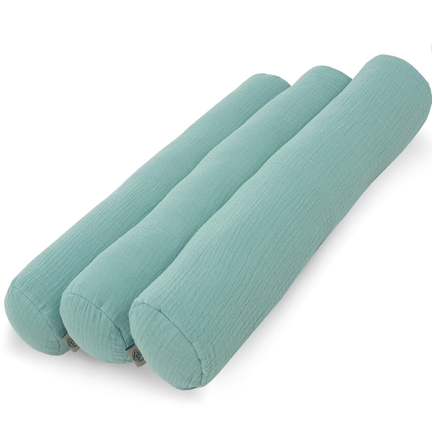 Kissenrollen Set, 10 x 60 cm Smaragd