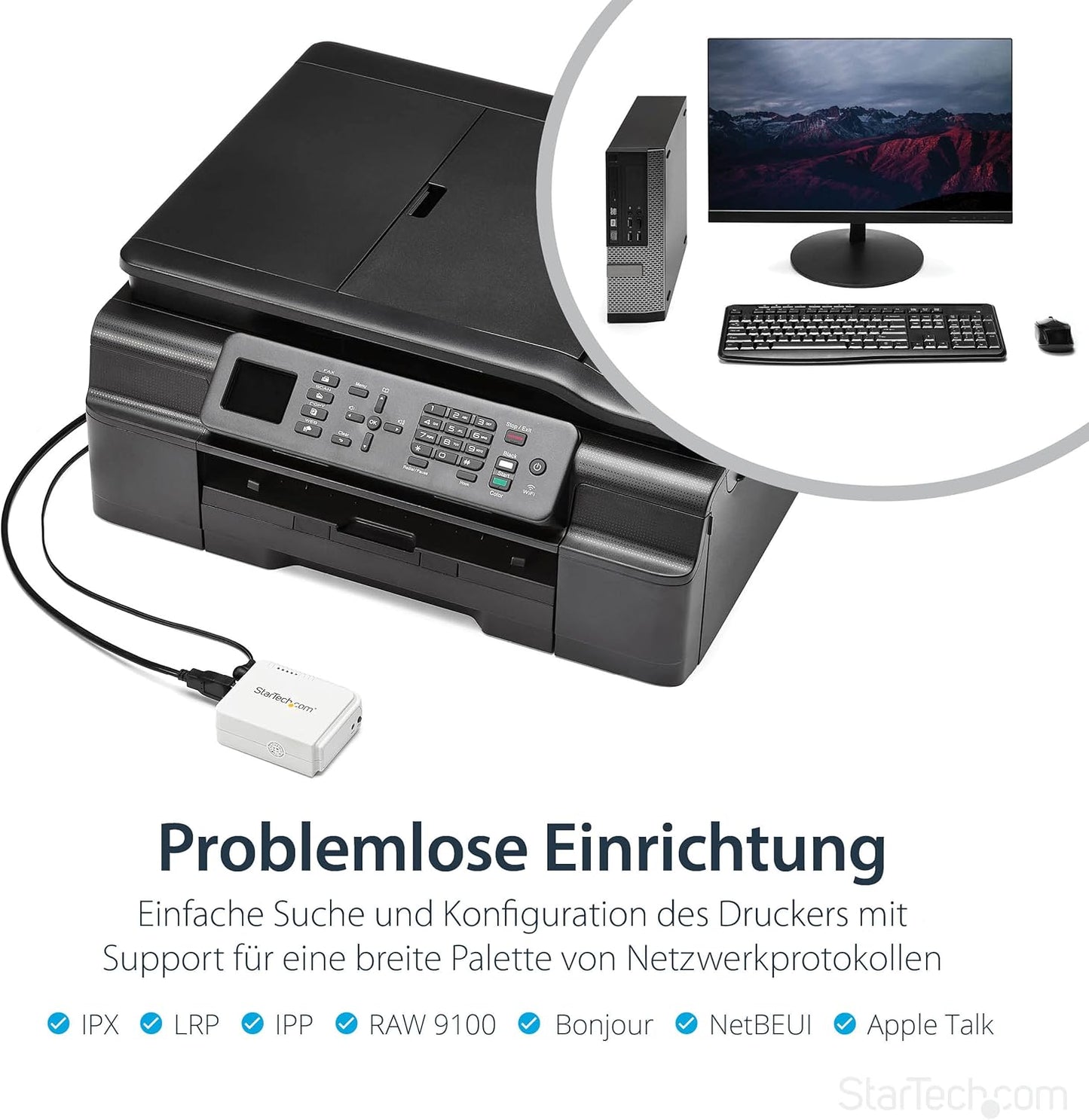 Wireless-N Druckerserver