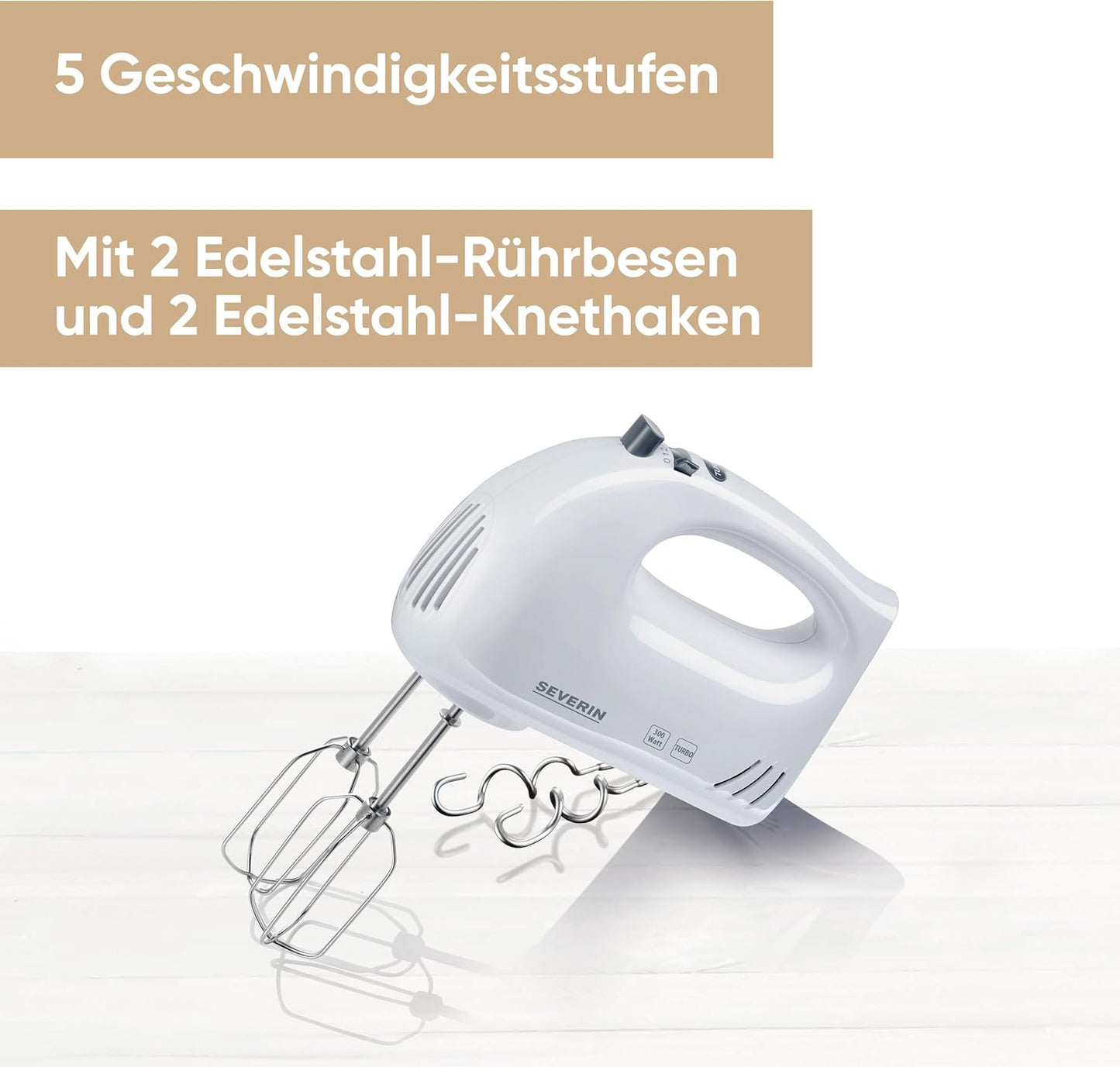 Handmixer HM 3820 mit 5 Geschwindigkeitsstufen