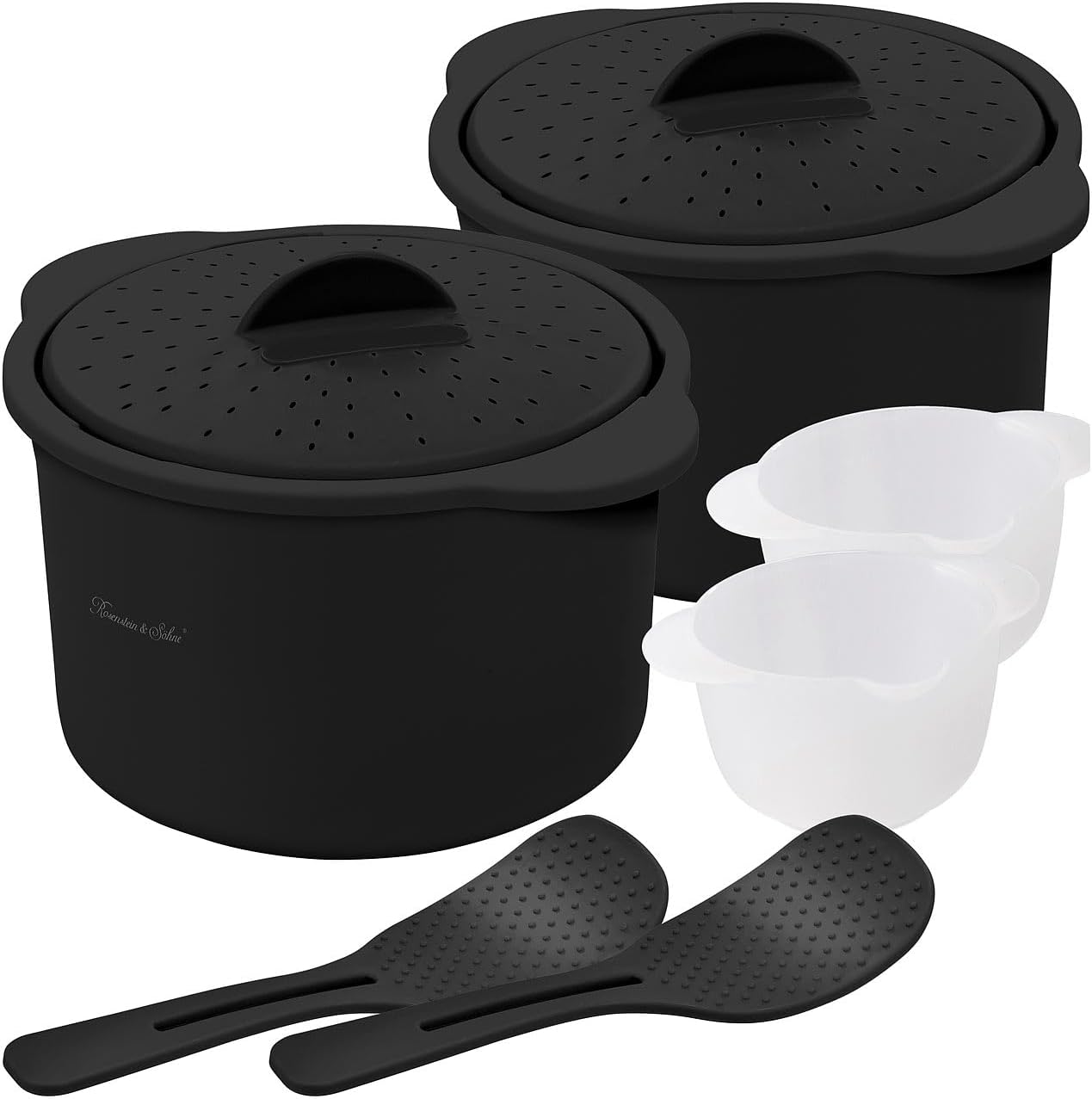 Mikrowellen-Reiskocher-Set (2 Stück, 2,5 Liter)