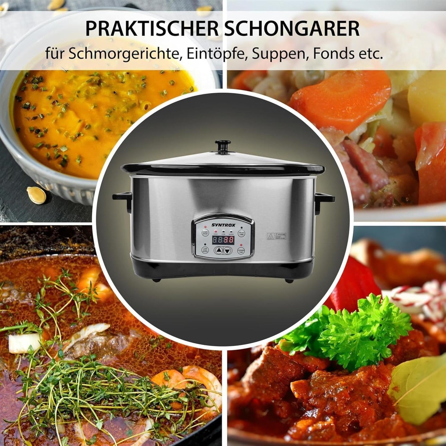 Slow Cooker, 7.5 Liter