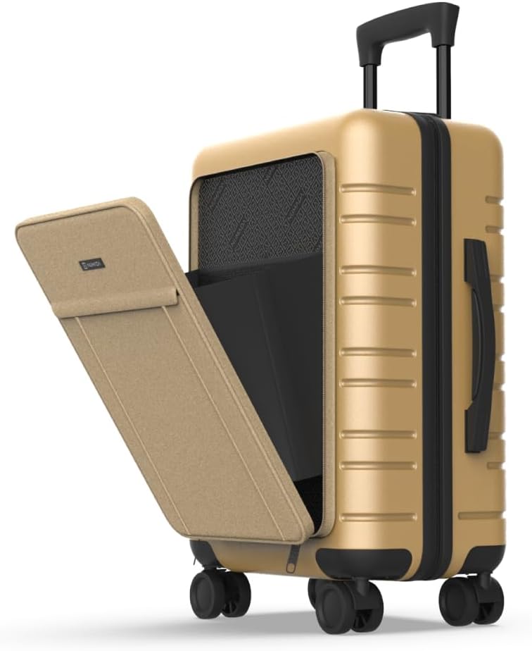 Handgepäck Trolley PackPro T20 mit TSA-Schloss und Doppelrollen, Champagne S (ABS+PC)