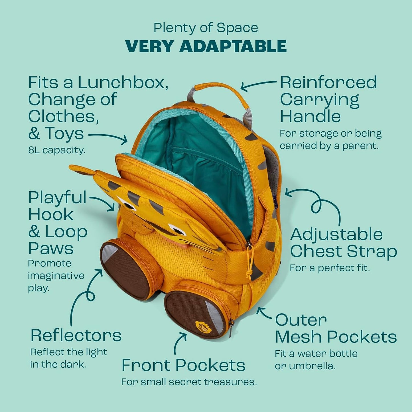 Kindergartenrucksack Grosser Freund, 8 L Gelb