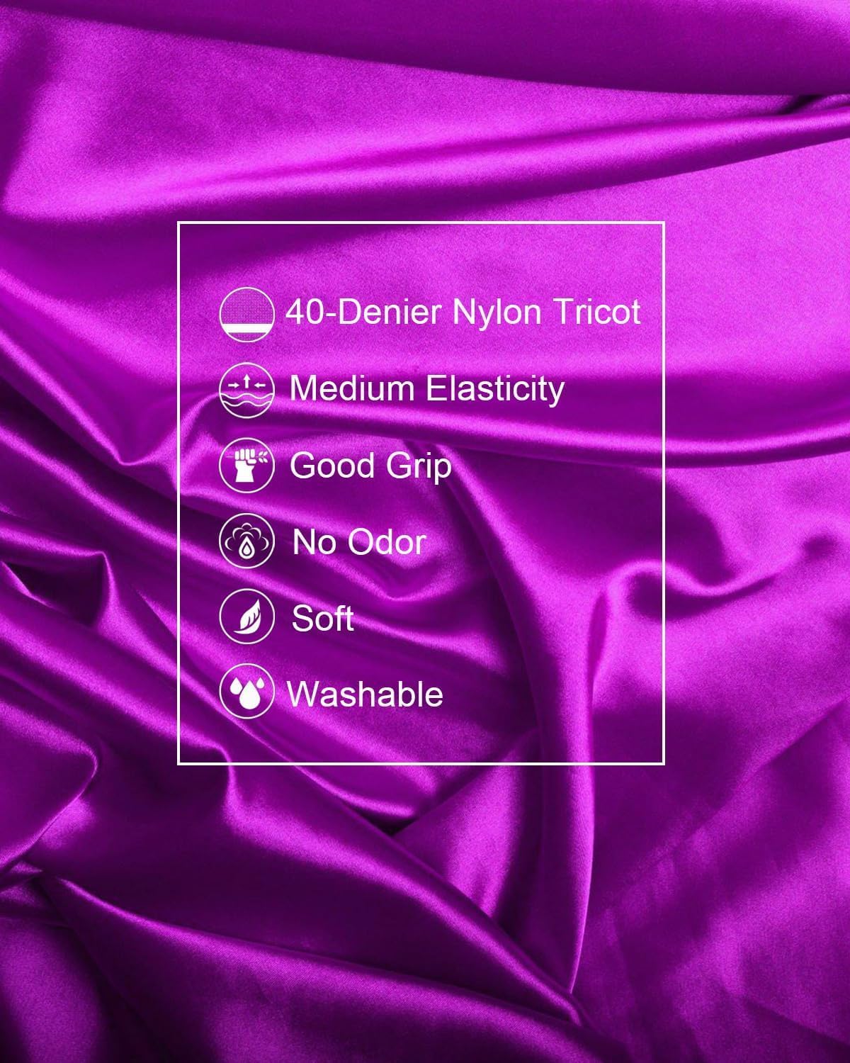 Aerial Yoga Tuch-Set mit Zubehör, 8 m, Violett