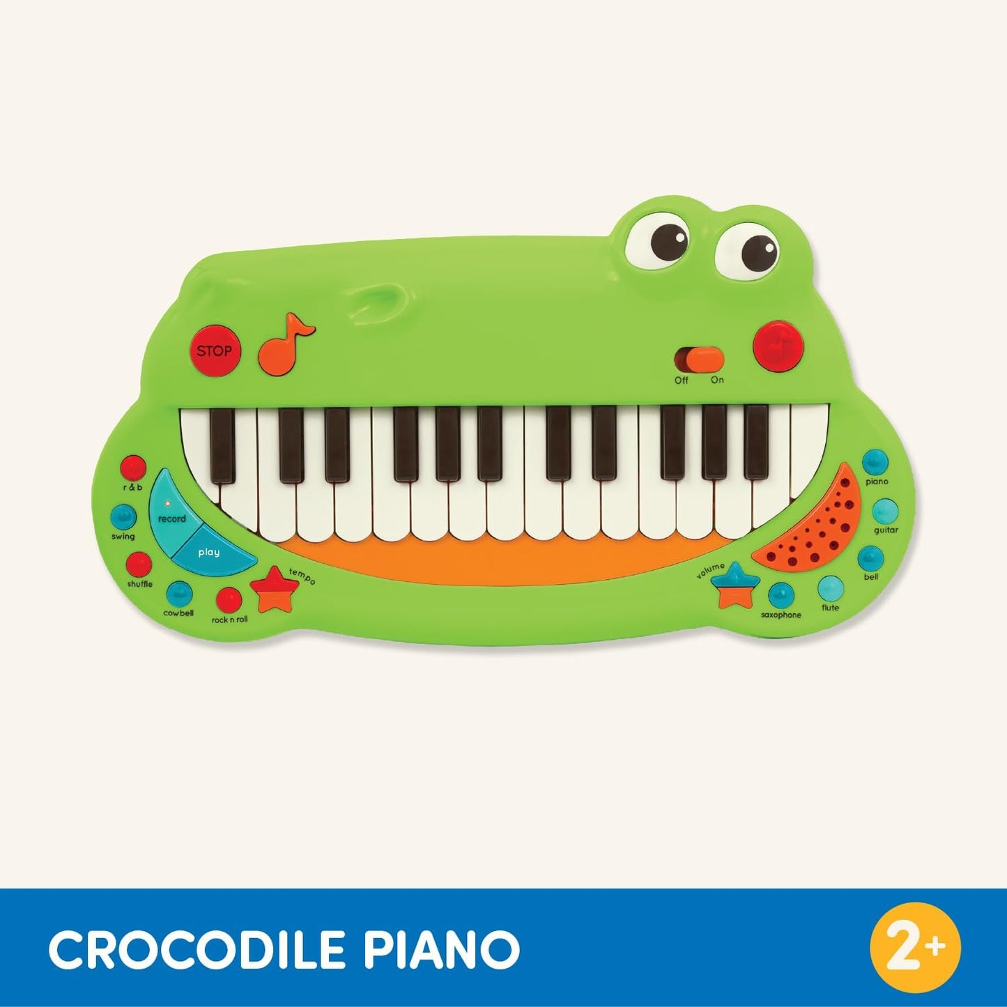 Krokodil Keyboard mit Instrumenten-Sounds, Keyboard