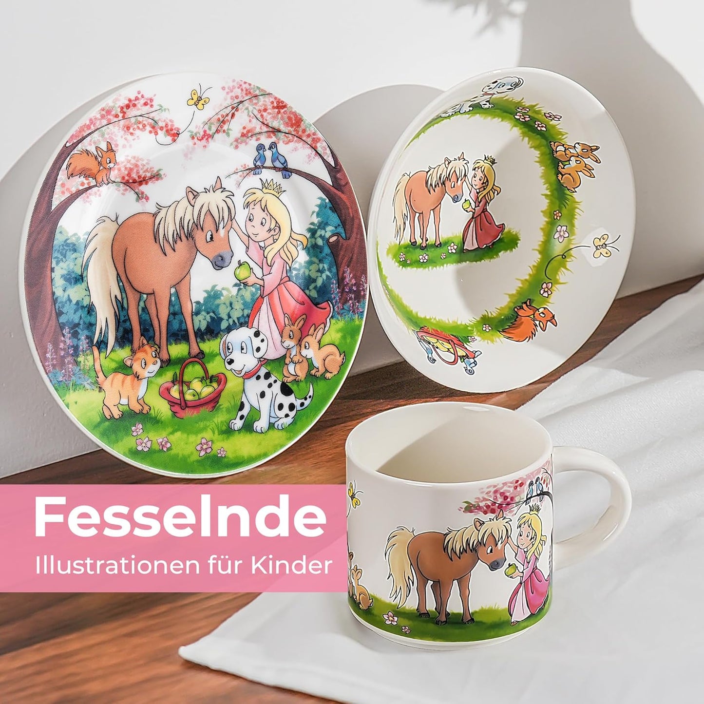 Geschirr-Set Prinzessin, Prinzessin