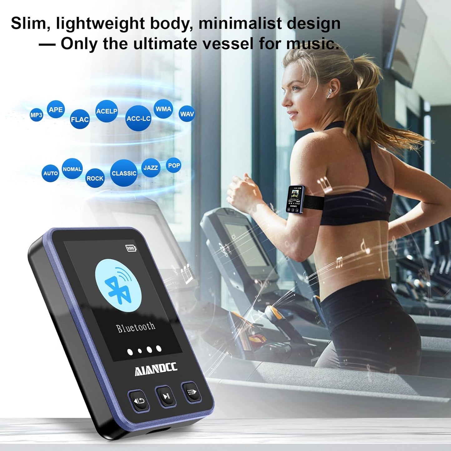 Sportlicher MP3-Player, Violett