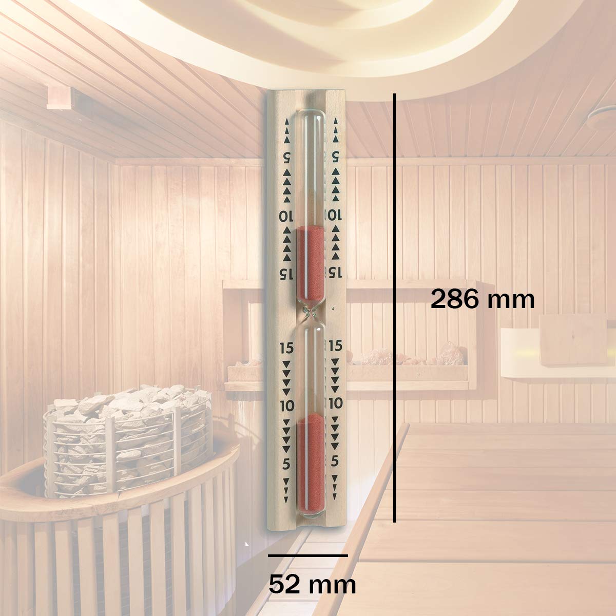 Sauna Sanduhr 15 Minuten, Klassisch