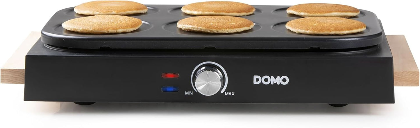 Wok-Pfannkuchen-Set für 6 Personen, Wooden finish